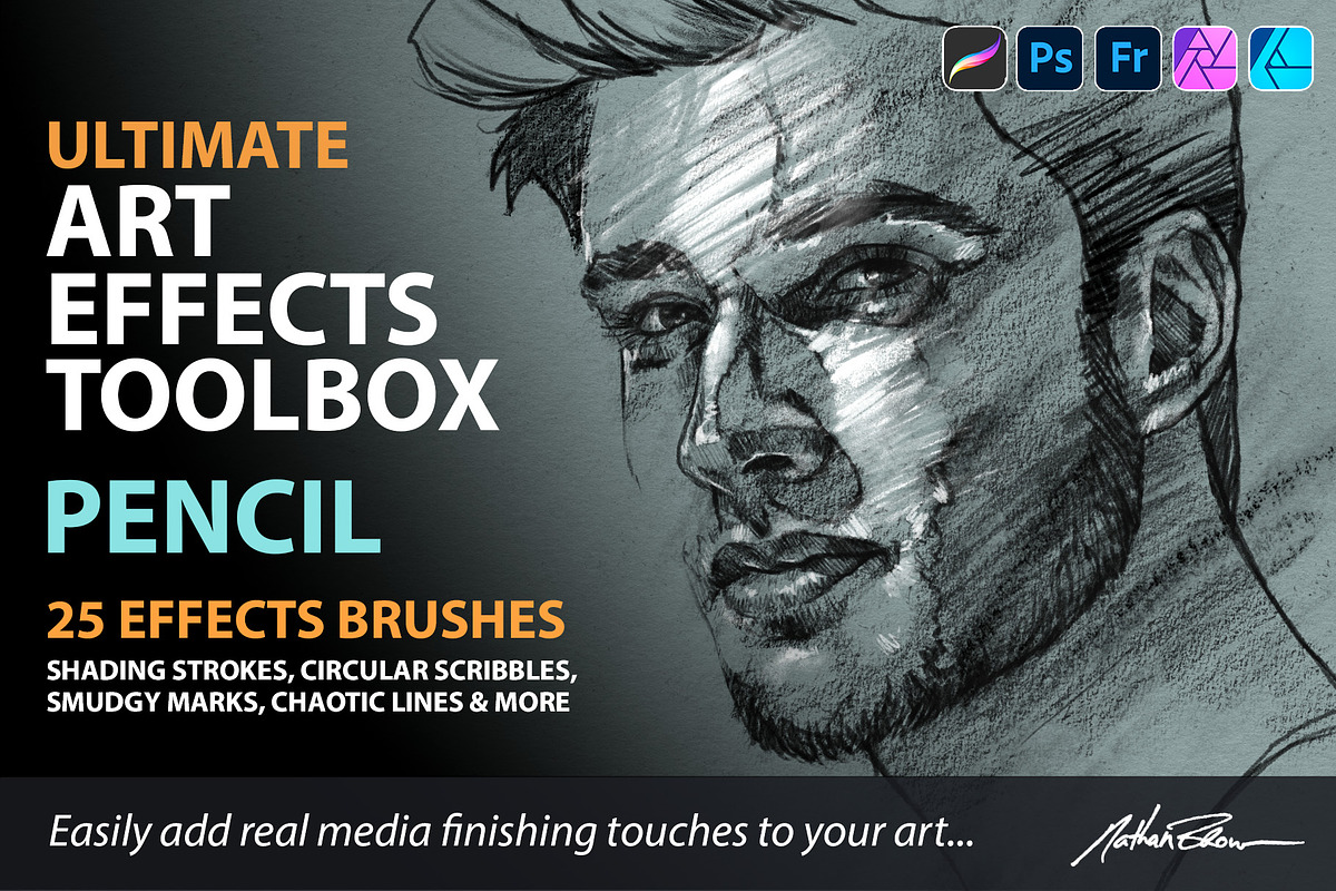 Ultimate Art Effect Toolbox – Pencil, a Brush Add-On by Nathan Brown (Photo 1 of 5)
