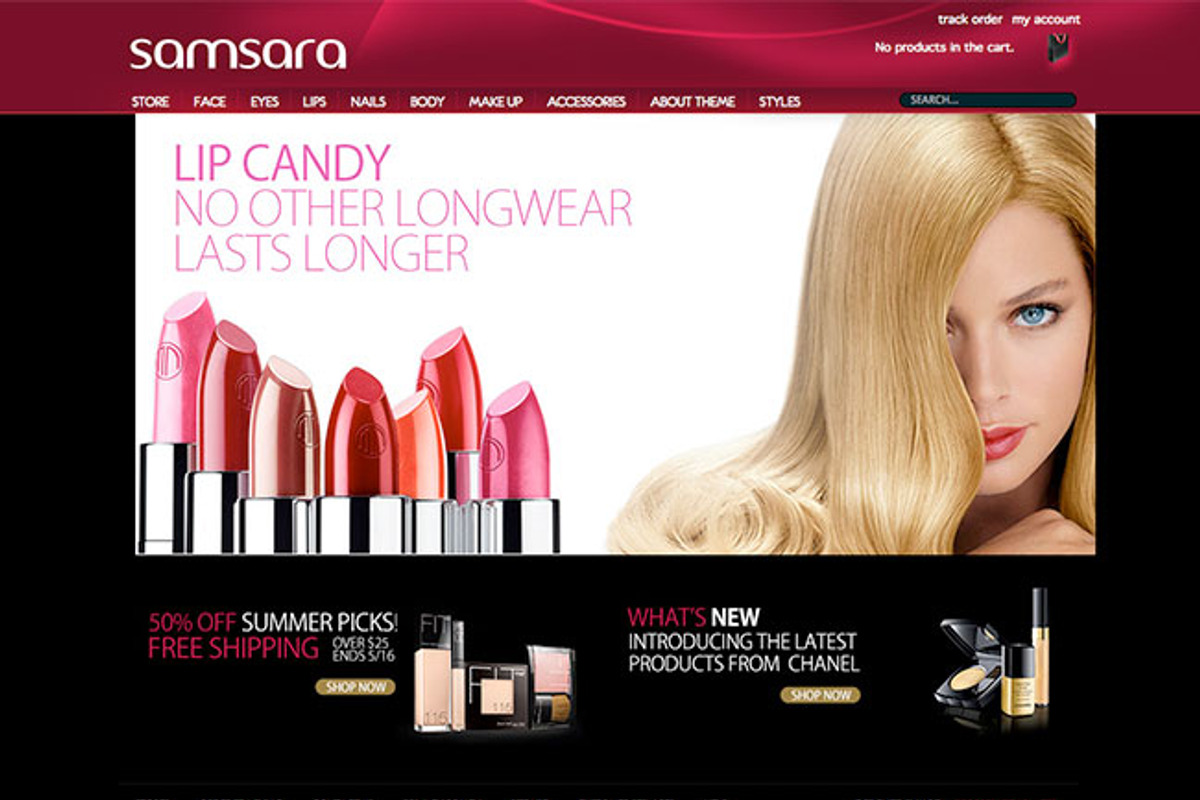 Hot Cosmetics, a WordPress Template by hot-themes (Photo 1 of 4)