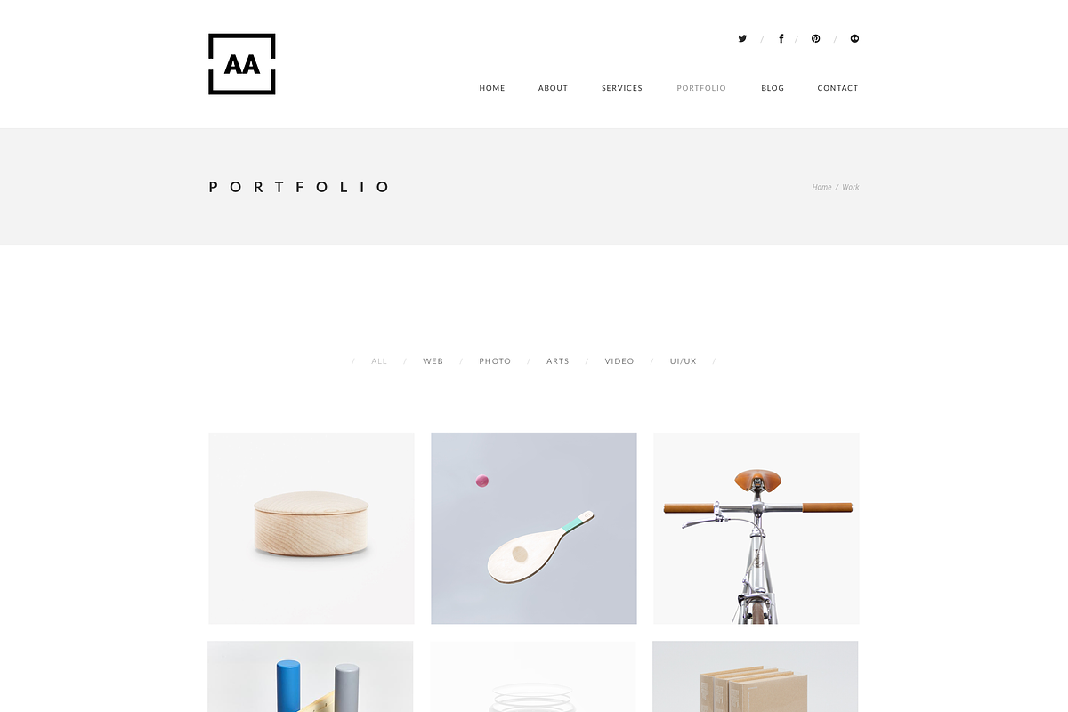 AA - Minimal Sketch Template, a Websites & App Template by bigpsfan's SHOP (Photo 7 of 9)