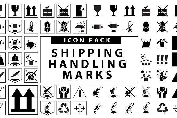 Travel Wise Shipping Labels Icon Set