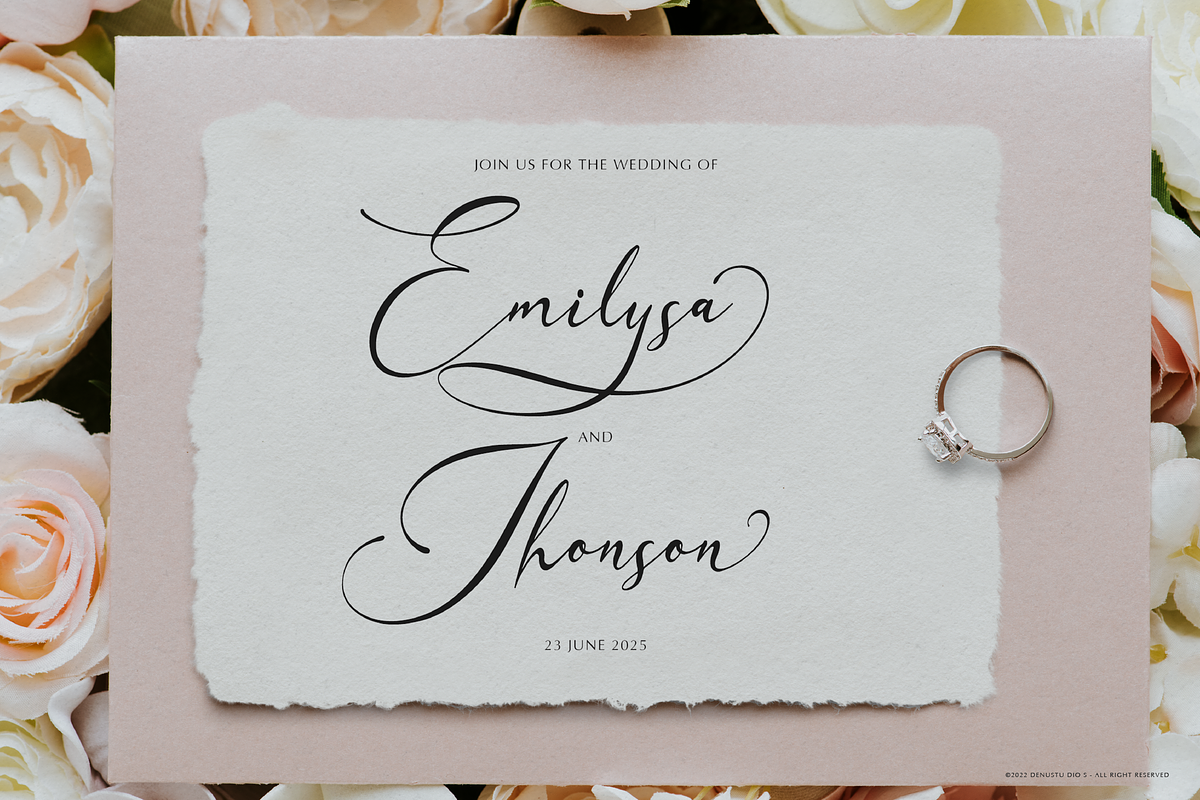 Sanluigi Nothaylor Calligraphy Font, a Script Font by Denustudios (Photo 9 of 12)