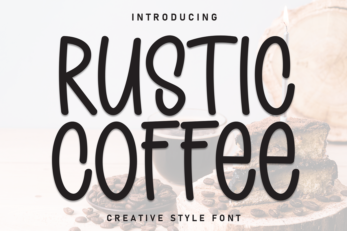 Rustic Coffee | Script Font, a Script Font by Scratchones (Photo 1 of 8)
