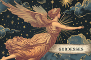 Vintage celestial in engraving style, a Decorative Illustration by Chikovnaya (Thumbnail 3 of 16)