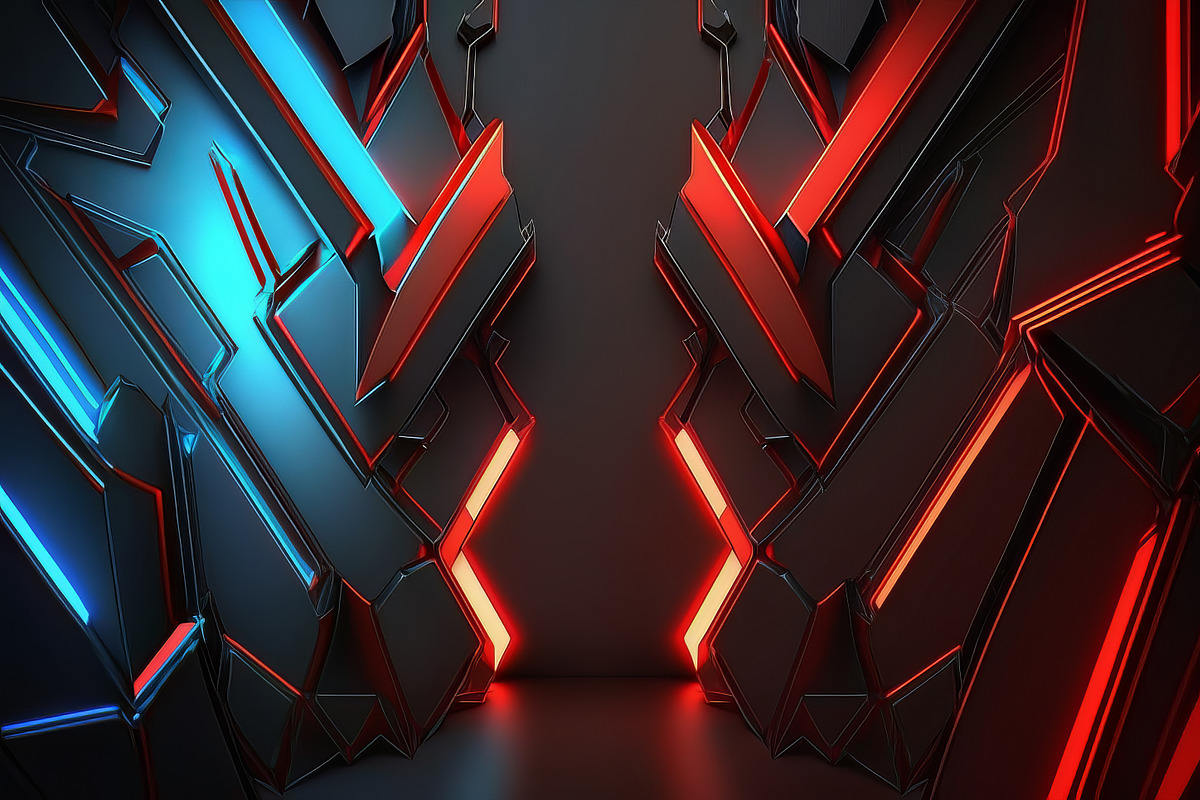 Red and Blue Futuristic Backgrounds, a Background Graphic by Bilgep_design (Photo 10 of 17)