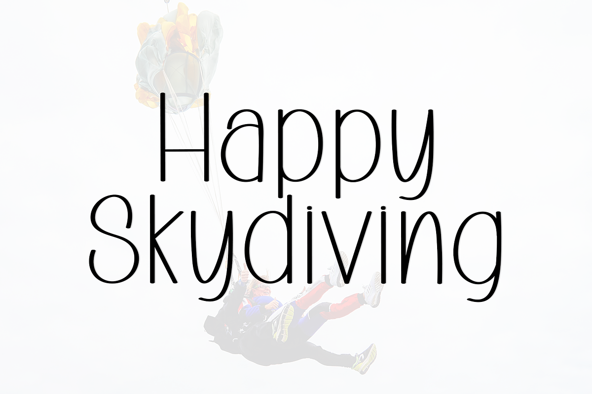 Skydiving, a Sans Serif Font by FreshTypeINK (Photo 6 of 8)