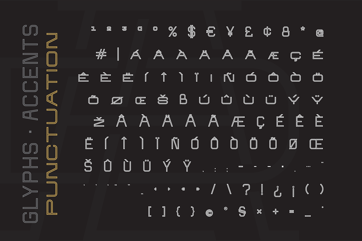 Brandogram Stencil One Monogram Font, a Slab Serif Font by Bogdan Casota (Photo 3 of 6)