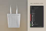 Canvas Tote Bag Mockup, a Packaging Mockup by le-genda (Thumbnail 3 of 5)