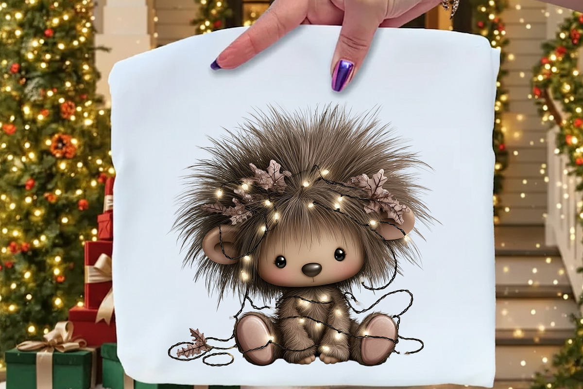 Whimsical Christmas Woodland Animal, an Illustration by Craft Nest (Photo 8 of 9)