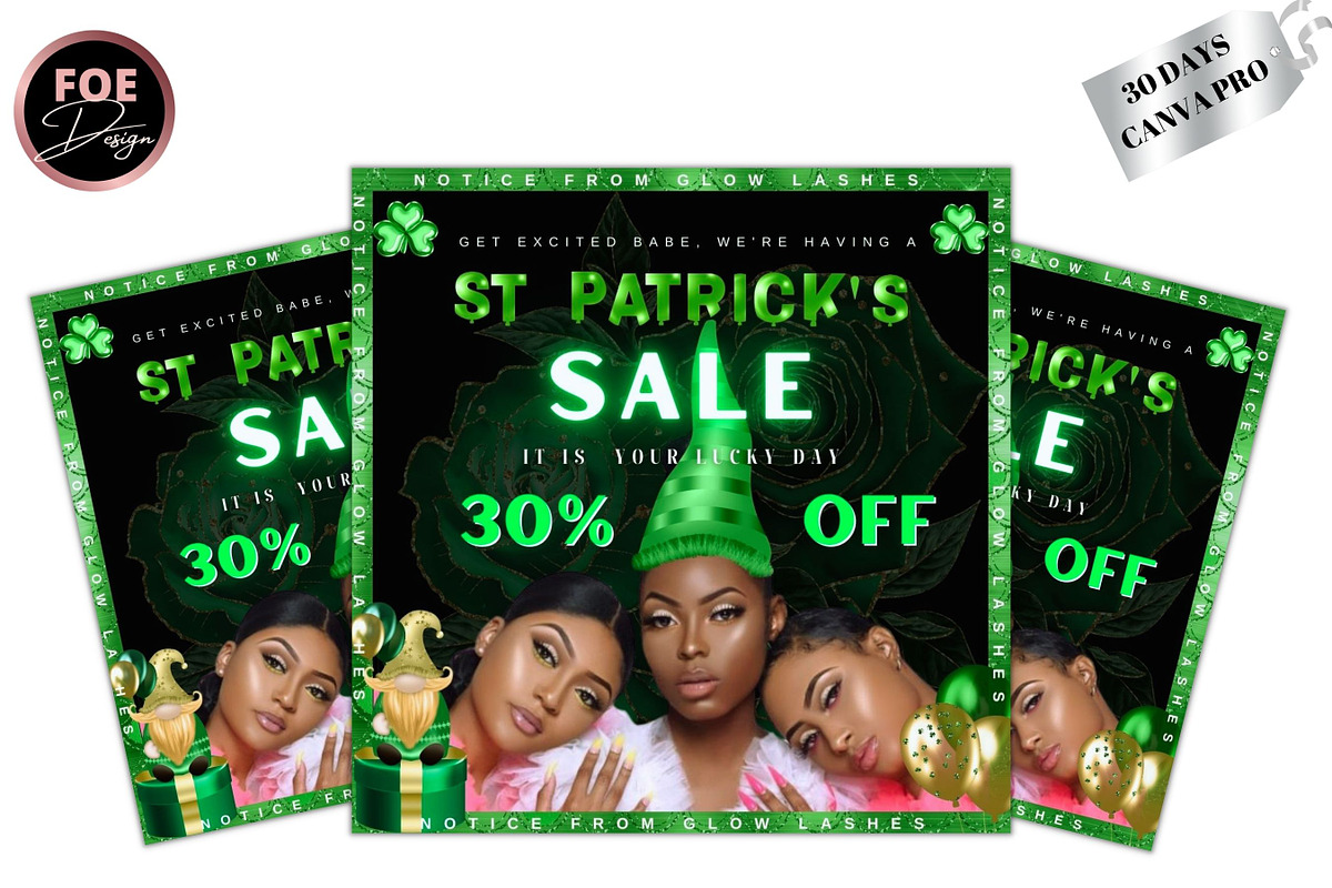 DIY St Patricks Day Flash Sale, a Social Media Template by Foedesigner (Photo 5 of 6)
