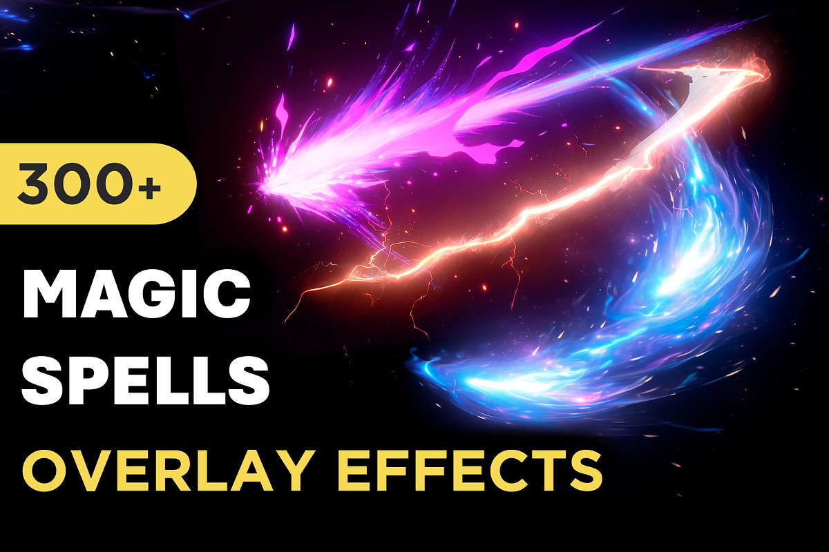 300+ Magic Spell Overlay Effects, an Object Graphic by Mikel Blazgad (Photo 1 of 11)