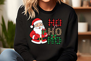 Santa Claus Ho Ho Ho Sublimation PNG, an Illustration by Craft Nest (Thumbnail 3 of 6)