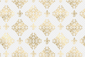 Gold Damask Pattern Overlays