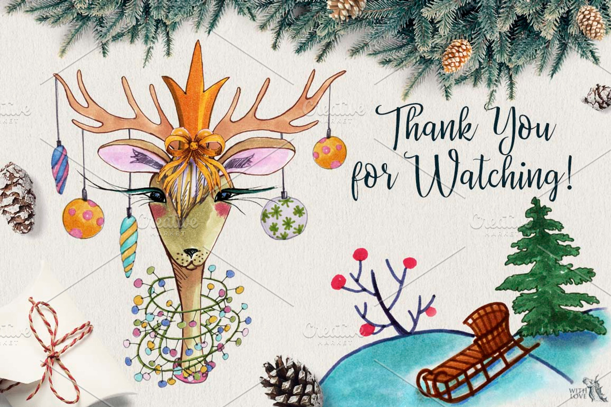 Fashion Christmas Deers Creator, an Object Graphic by Fluffy Unicorn (Photo 7 of 7)