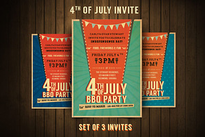 Retro BBQ Invitation Flyer