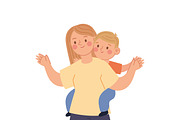 Mother and Child Moments Vector, a Person Illustration by CreartiveDesign (Thumbnail 8 of 10)