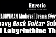 Heretic, a Serif Font by Device (Thumbnail 5 of 5)