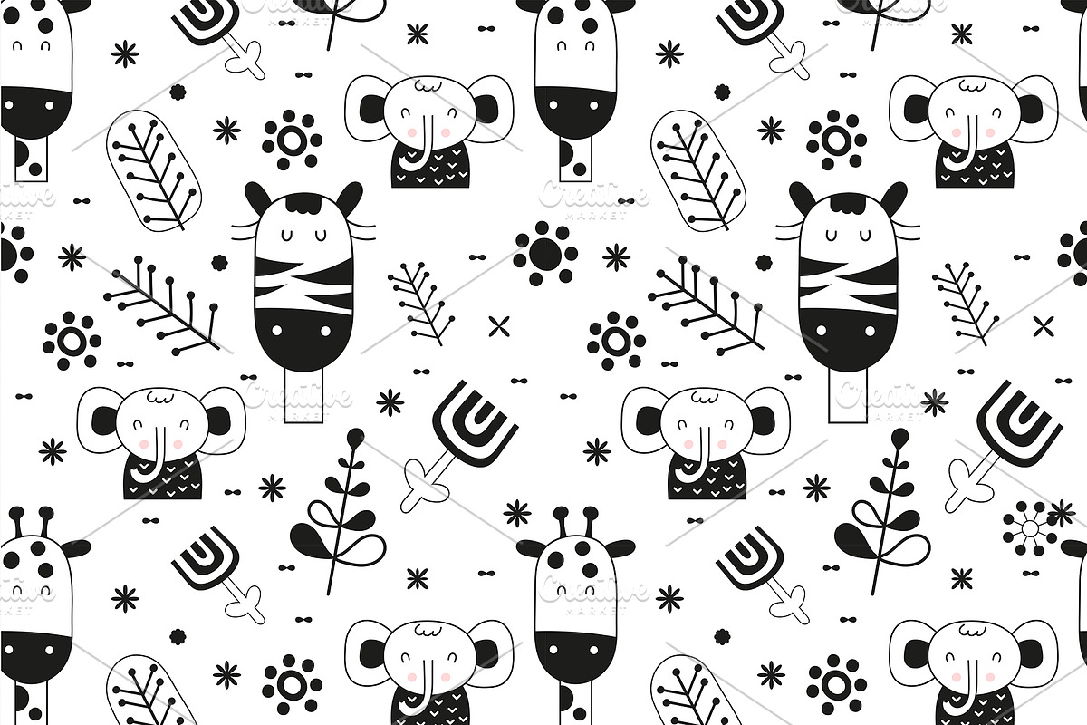 Nursery Art Funny Jungle Animals, an Animal Illustration by Nursery Art (Photo 6 of 13)