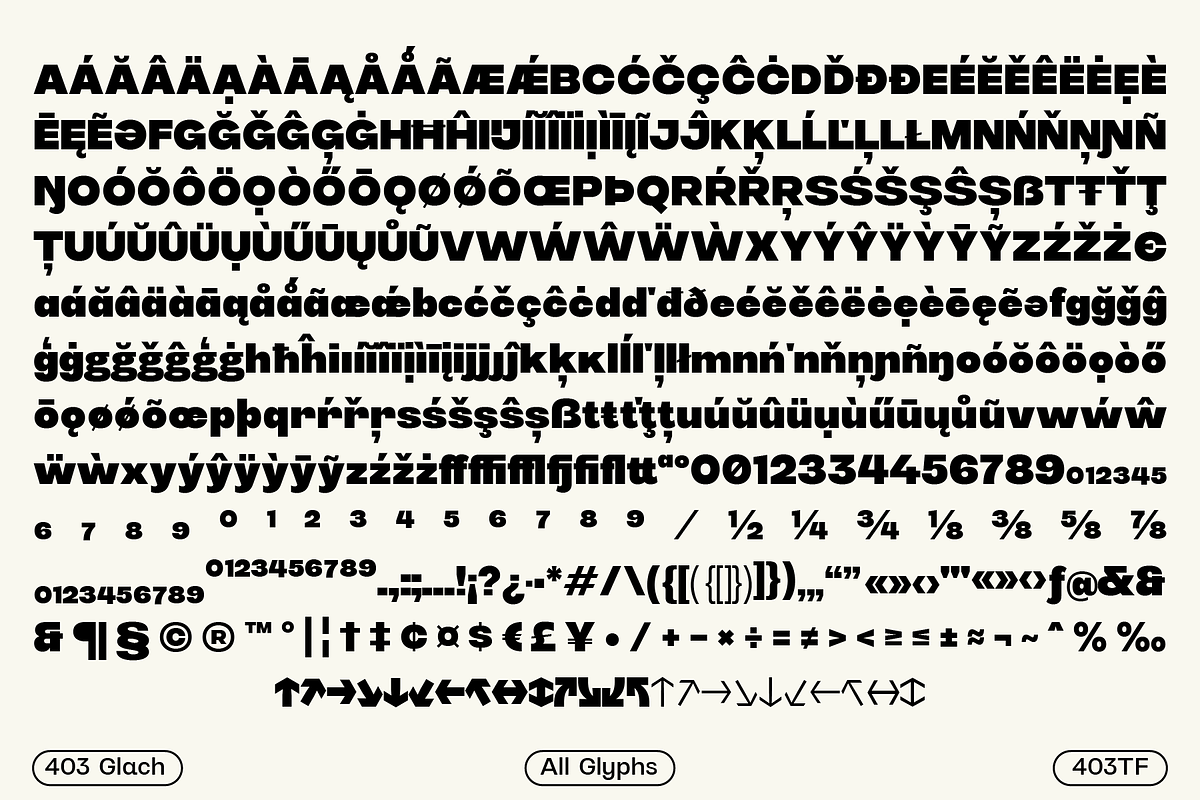 403 Glach Sans, a Sans Serif Font by 403 Type Foundry (Photo 2 of 15)