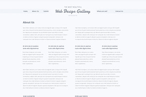 Web Design Gallery - PSD Template