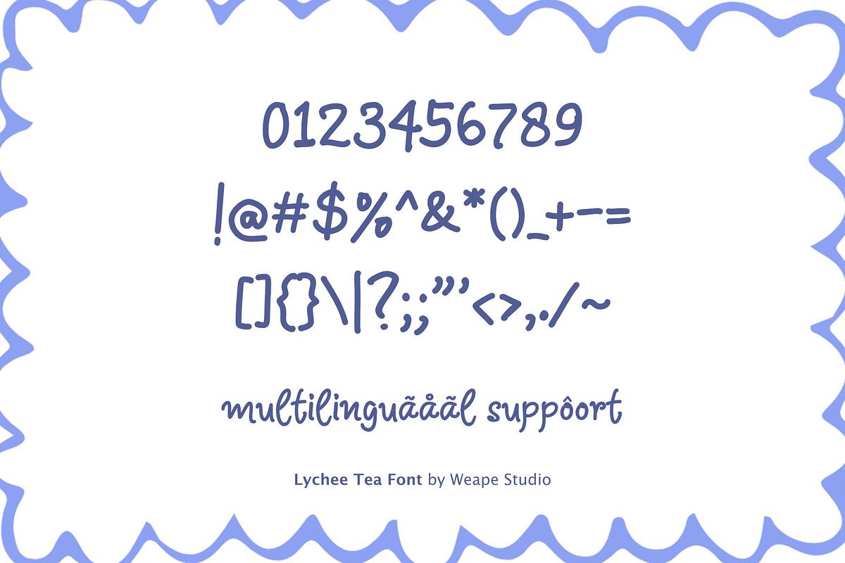Lychee Tea - Handwritten Font, a Handwritten Font by Weape Studio (Photo 6 of 7)
