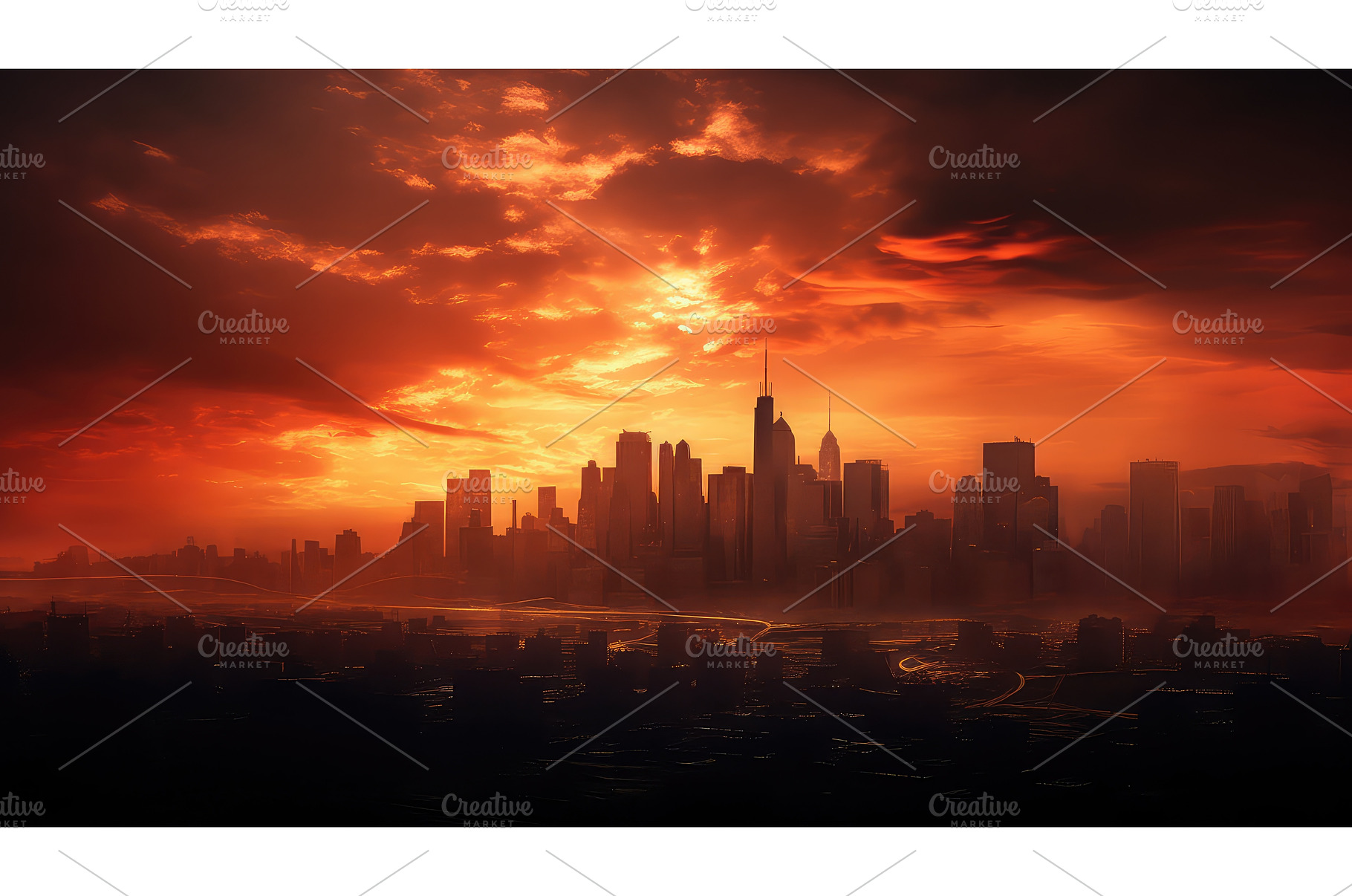 night light urban background ai, an Architecture Photo by pikepicture