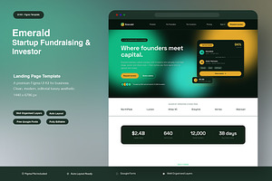 Startup Fundraising & Investor, an UI Kit Template by Pitchlook.Studio