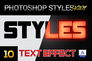 10 Creative Photoshop Styles V209