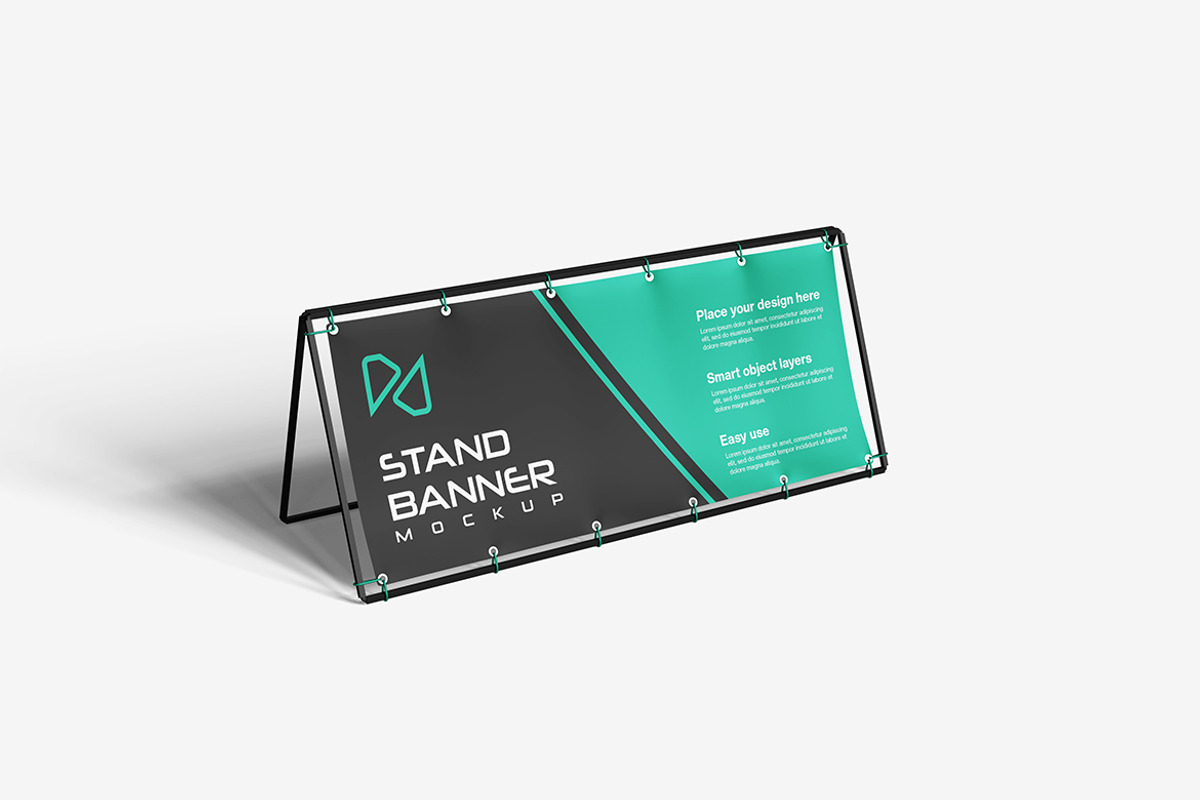 Stand Banner Mockup, an Advertising Mockup by bimockup (Photo 3 of 6)