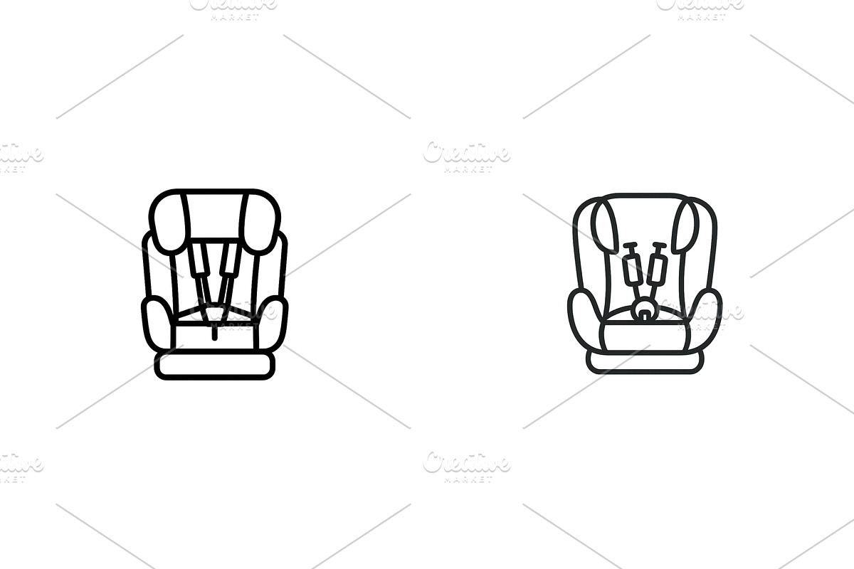 Car seat designs showcasing safety, a Transportation Illustration by ZinetroN
