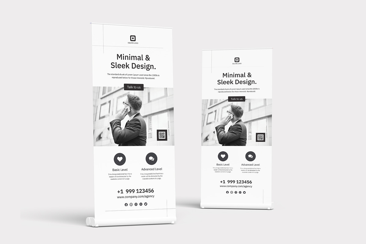 Minimal Rollup Banner Template