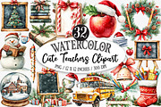 Cute Teachers Clipart, an Illustration by Designking (Thumbnail 1 of 5)