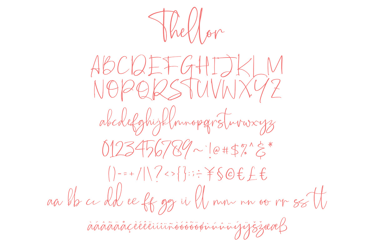 Thellor Font preview 7