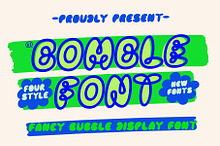 VT Bomble–Unique Bubble Display Font