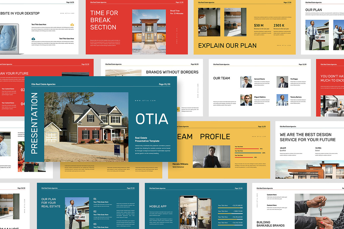 Otia : Real Estate Google Slides, a Presentation Template by Punkl Camp (Photo 1 of 9)