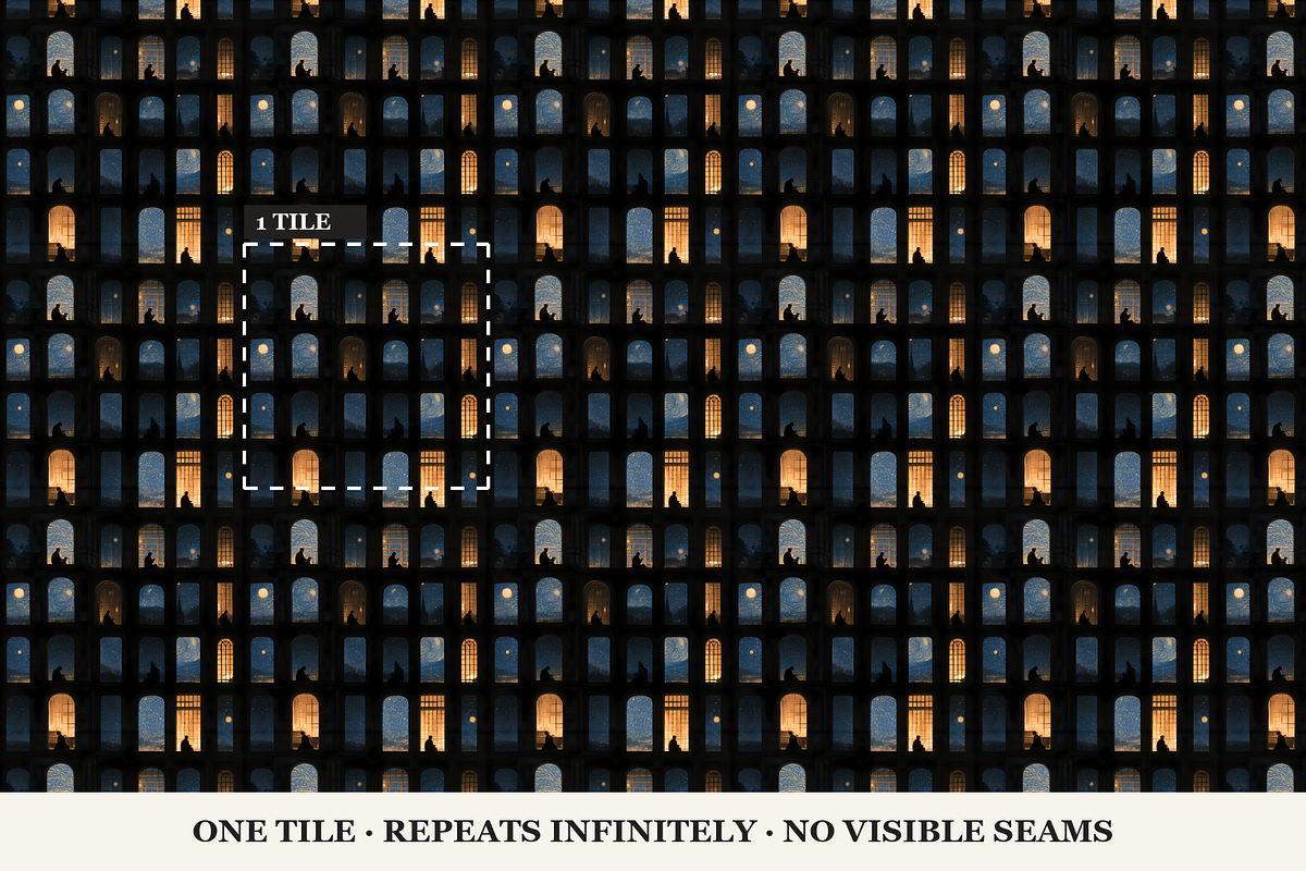 Apartment Windows Seamless Patterns, a Pattern Graphic by Inknfolly (Photo 3 of 4)