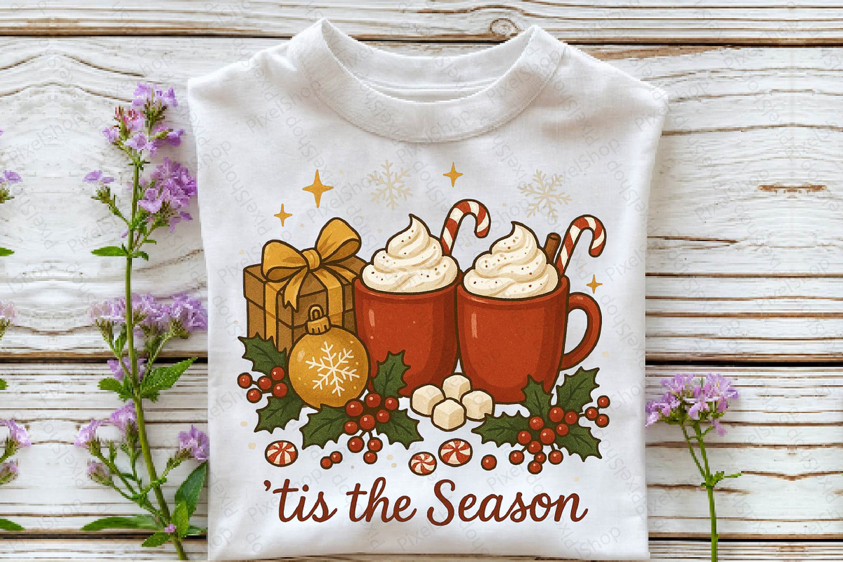 Tis the Season Hot Cocoa PNG, an Illustration by DreamPrint404 (Photo 3 of 7)