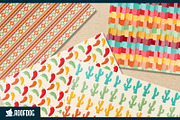 Cinco de Mayo themed digital papers, a Pattern Graphic by Roofdog Design (Thumbnail 4 of 5)
