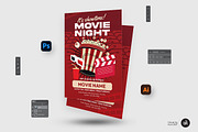 Movie Night Flyer Template, a Flyer Template by Aam360 (Thumbnail 2 of 3)