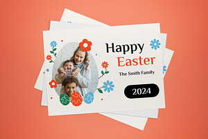 Easter Greeting Card, a Card Template by graphicook