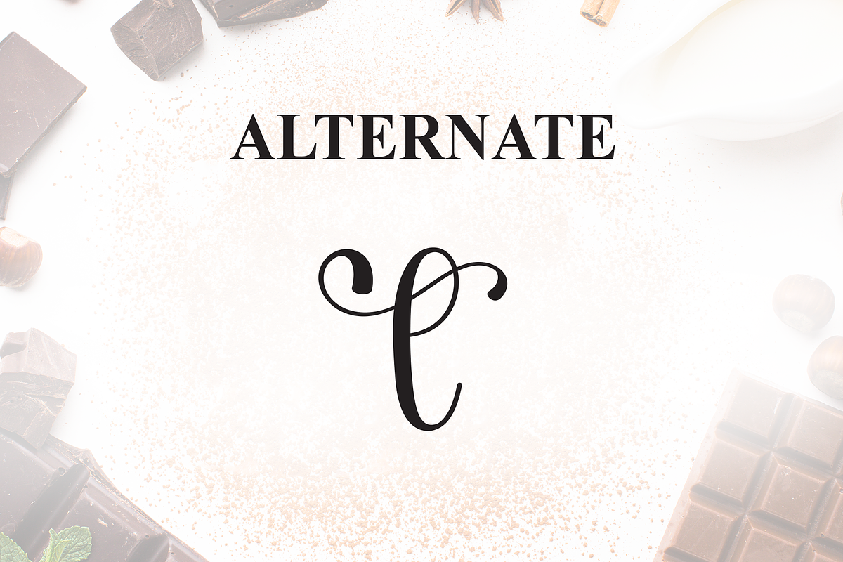 Chocolate | Script Font, a Handwritten Font by Scratchones (Photo 8 of 9)