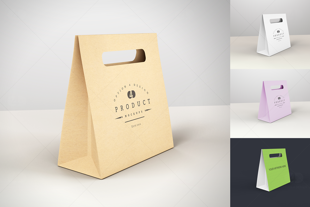 Carrier Bag Product Mockup #02, a Product Mockup by Option 4 Design (Photo 2 of 5)