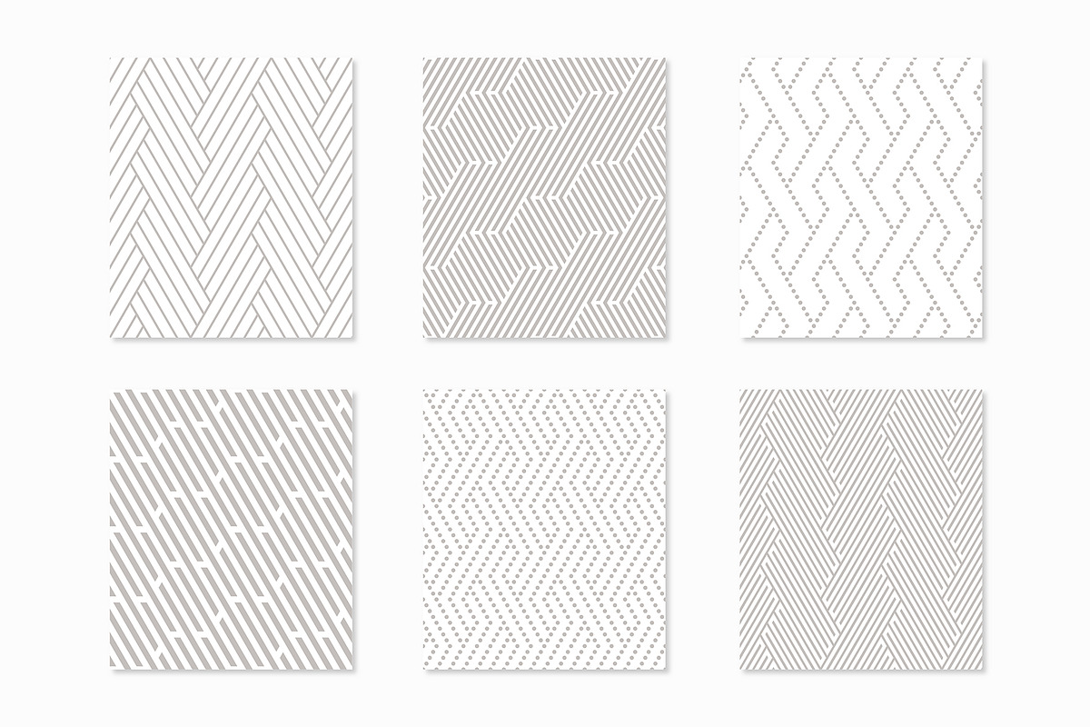 Straight Seamless Patterns Bundle, a Pattern Graphic by Curly_Pat (Photo 3 of 9)