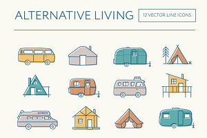 Alternative Living icons