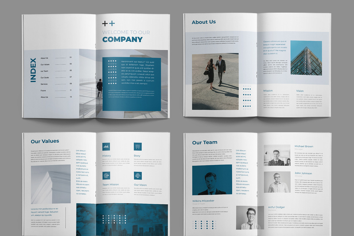 Company Profile Layout, a Brochure Template by ContestDesign (Photo 2 of 4)