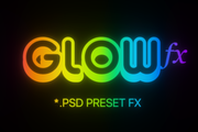Photoshop's - RM Glow FX PSD, a Mockup by R M (Thumbnail 1 of 5)
