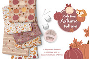 Cute Little Foxy in Autumn Patterns, a Pattern Graphic by DrawStudio1988 (Thumbnail 5 of 11)