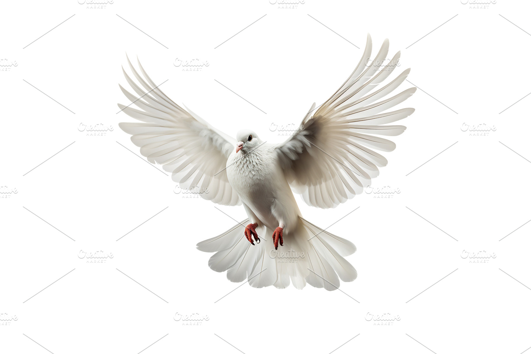 dove isolated on white  background,  Generative Ai, an Animal Photo by Ales Munt