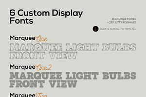 Marquee Light Bulbs - Front View