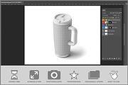 Travel Mug Mockup PSD, a Cups & Container Mockup by Bruno's Shop (Thumbnail 2 of 3)