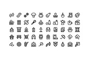 50 Slow Autumn Icons, an Outline Icon by Side Project (Thumbnail 2 of 8)